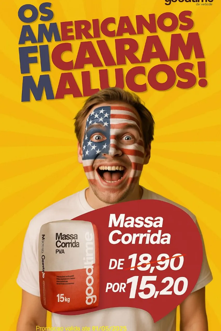 Massa Corrida PVA 15kg - Goodtime