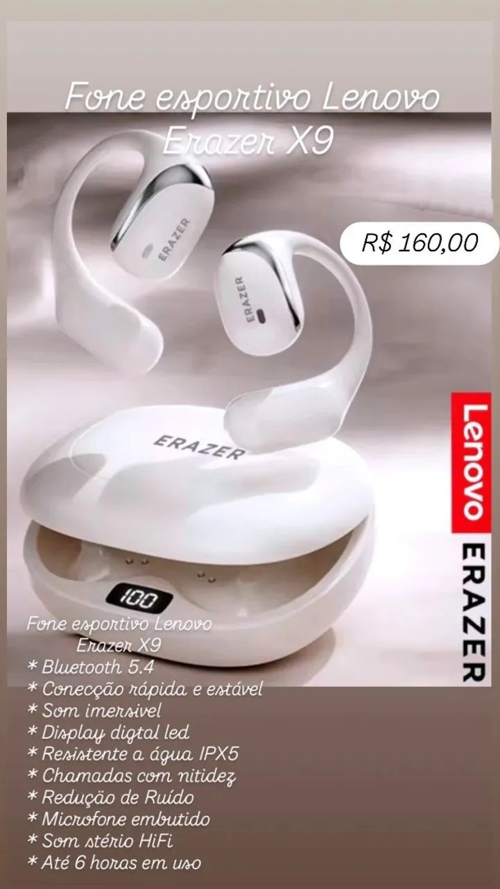 Fone Lenovo Erazer X9 