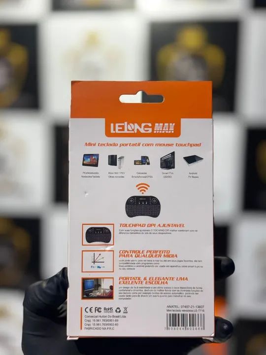 Controle universal mini teclado para TV boxe - Foto 4
