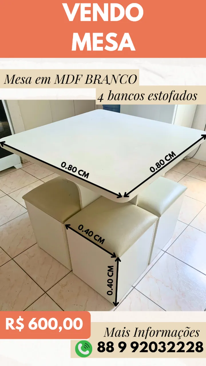 VENDO MESA