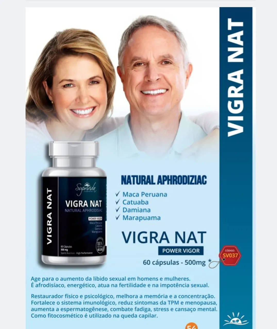 Vigra Nat - Aumento da libido e energia 