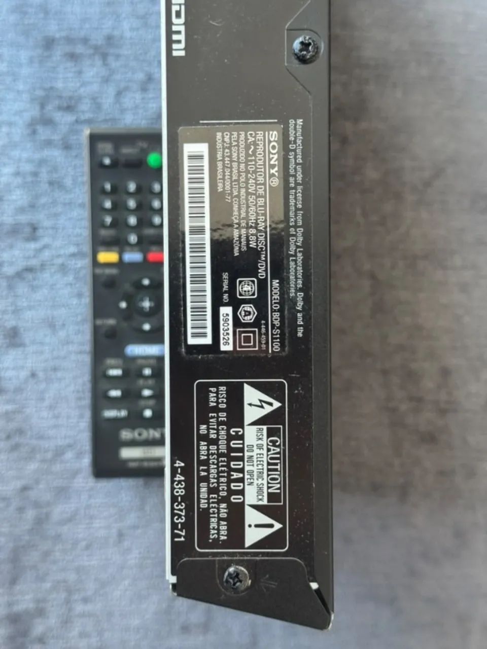 Reprodutor Blu-ray Disc/ DVD Sony (BDP-S1100) - DVD, Blu-Ray e