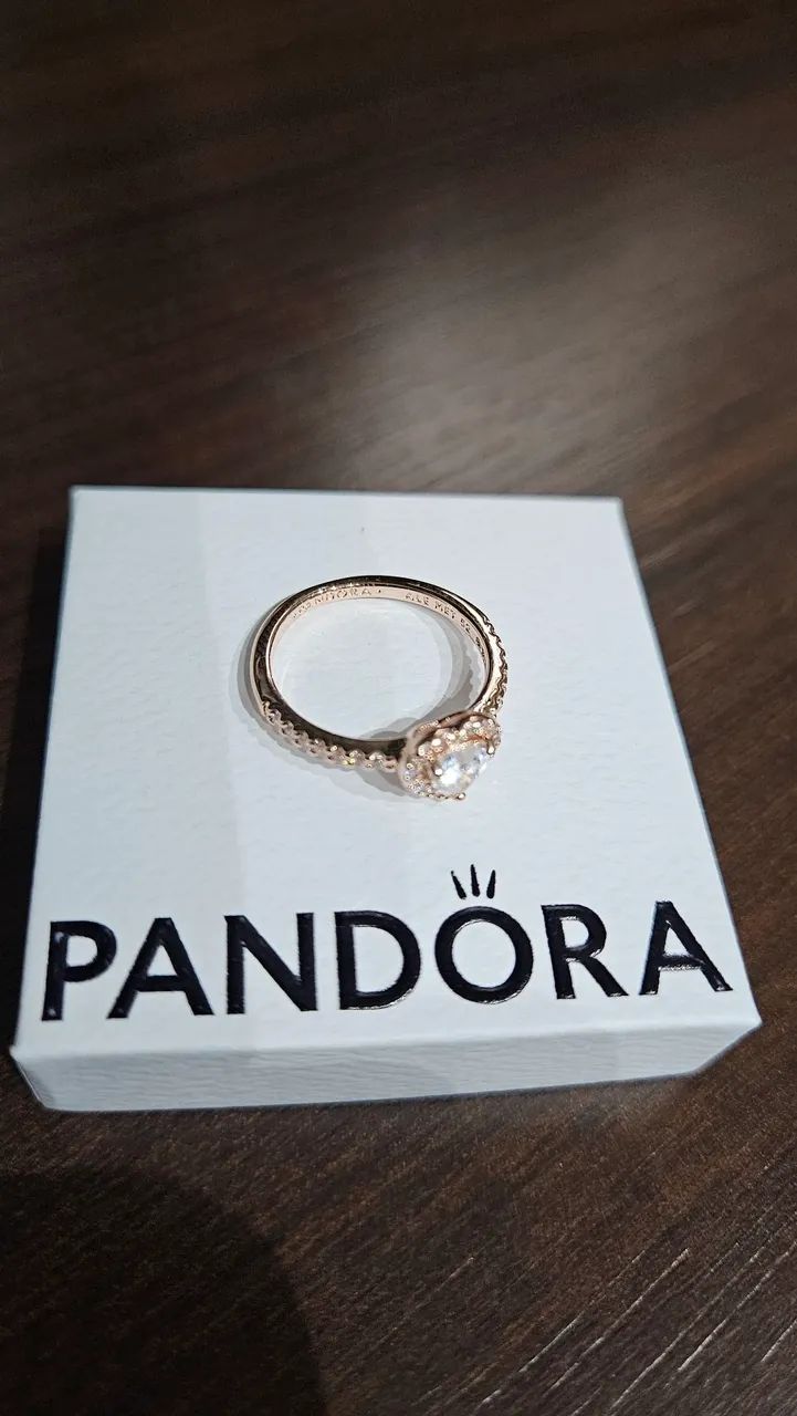 Anel Pandora Ouro Rosé tamanho 52 - Foto 5