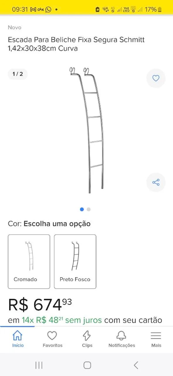 Vendo Escada Curva para beliche Schimitt - Foto 2
