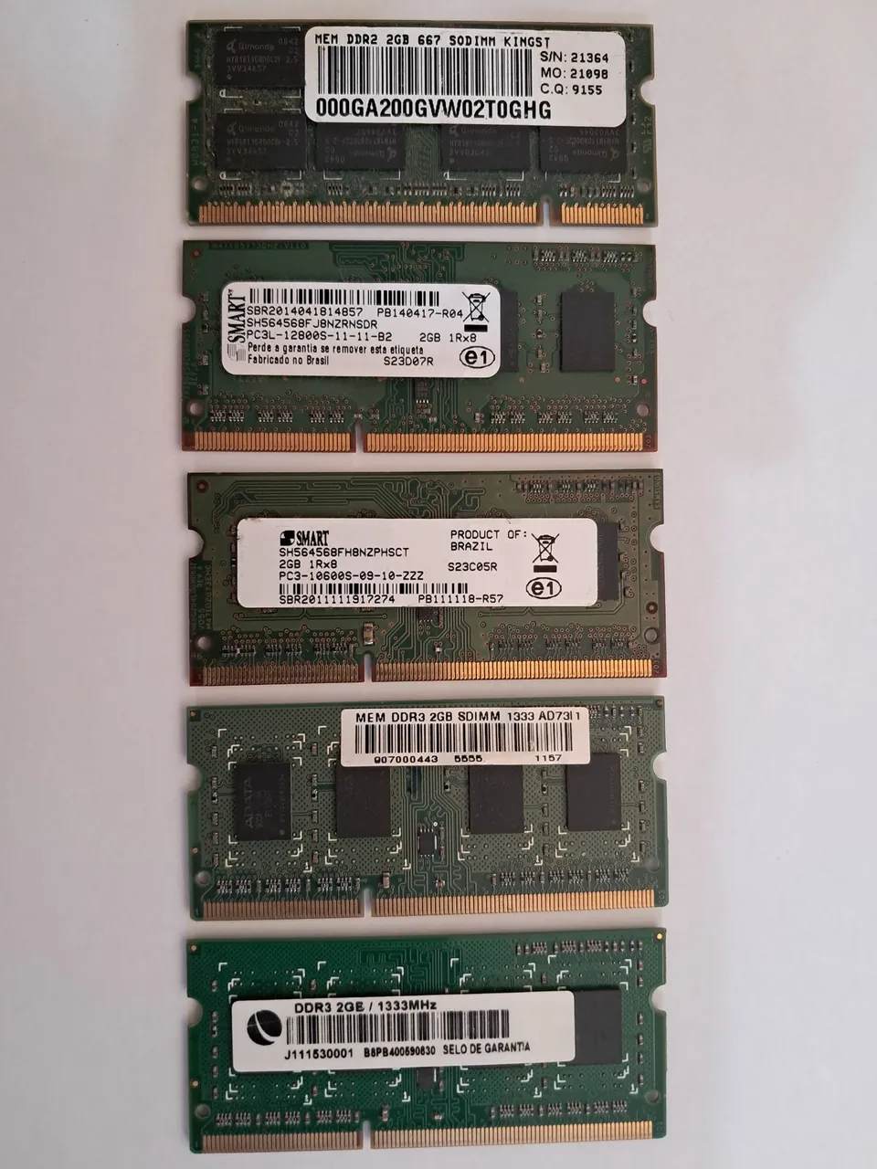 Memórias DDR3 para Notebook