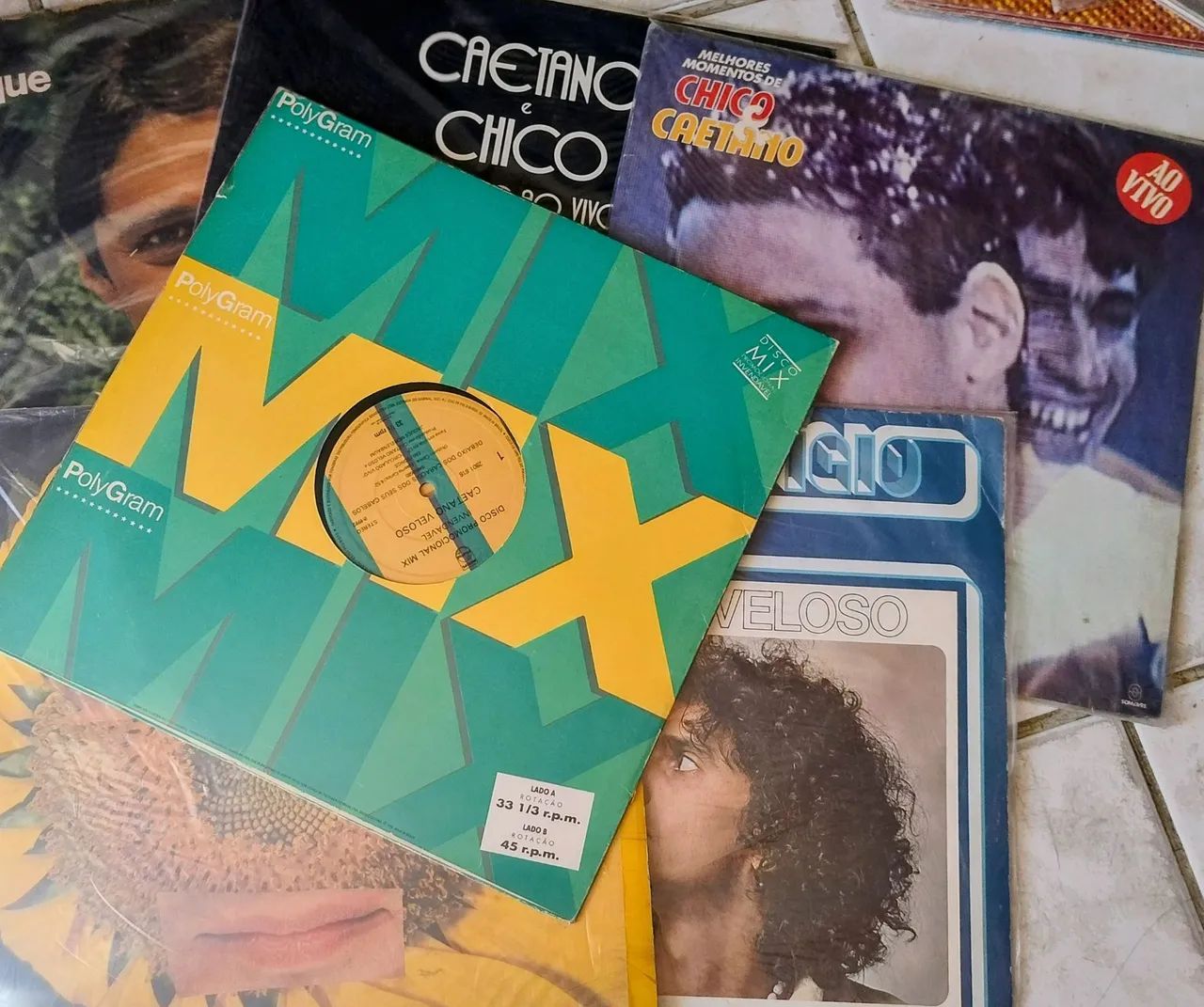 CAETANO & CHICO (  5 DISCOS DE VINIL E UM DE BRINDE )