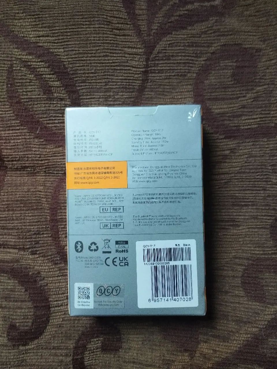 Fone QCY T17 7hs de bateria excelente som cancelamento de ruído novo zero lacrado  - Foto 5