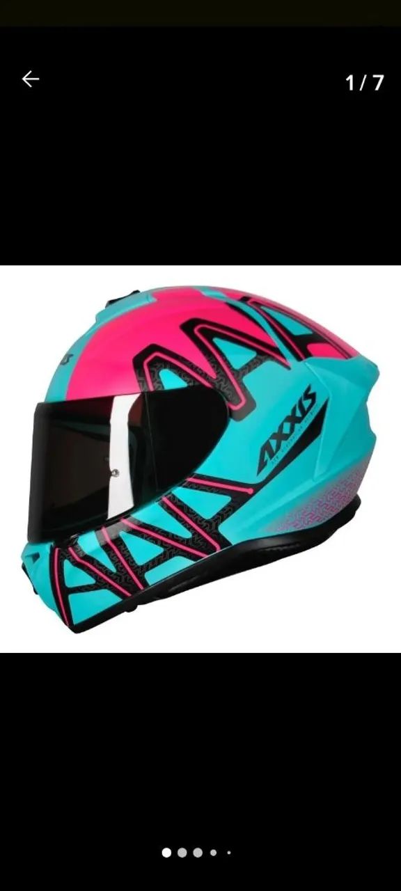 Capacete Axxis Draken Dekers Fosco Tiffany Outlet - Foto 2