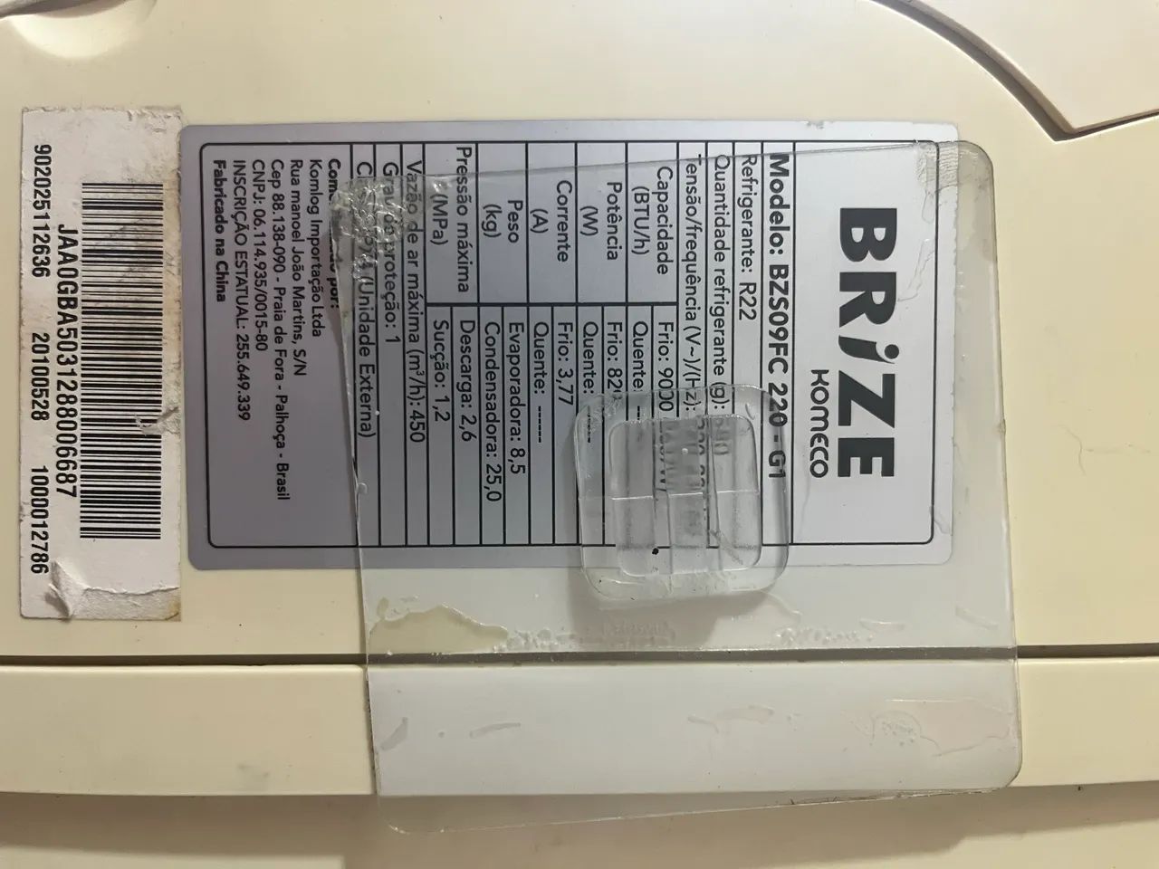 Ar Condicionado 9000 BTUs Brize Komico 220V - Foto 4