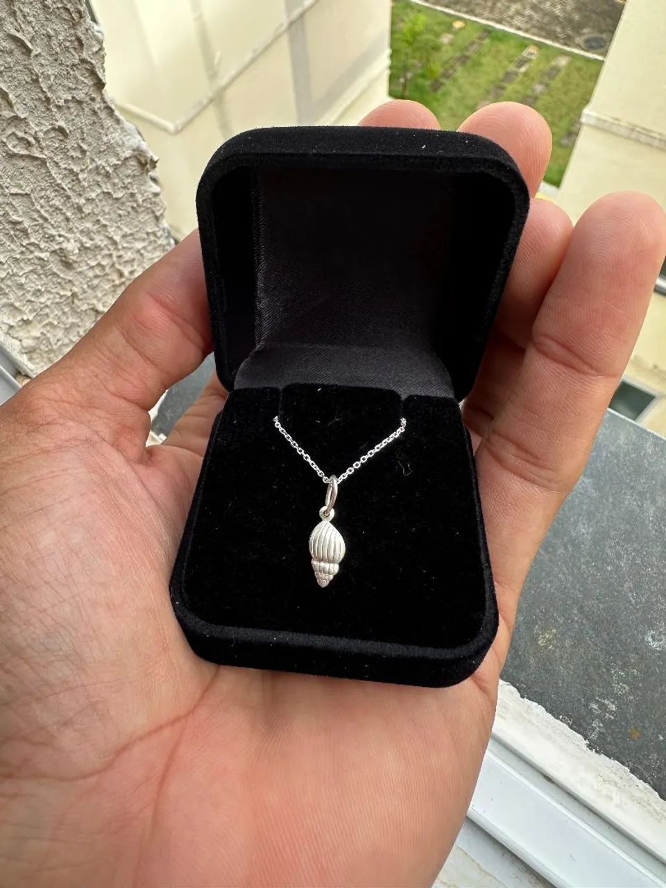 Colar de prata com pingente - Prata 925k - Foto 4