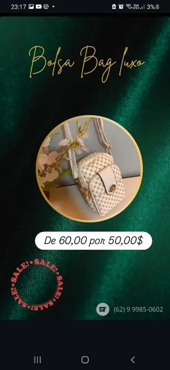 Bolsa de Ombro - Varias Cores - Pronta Entrega - Foto 3