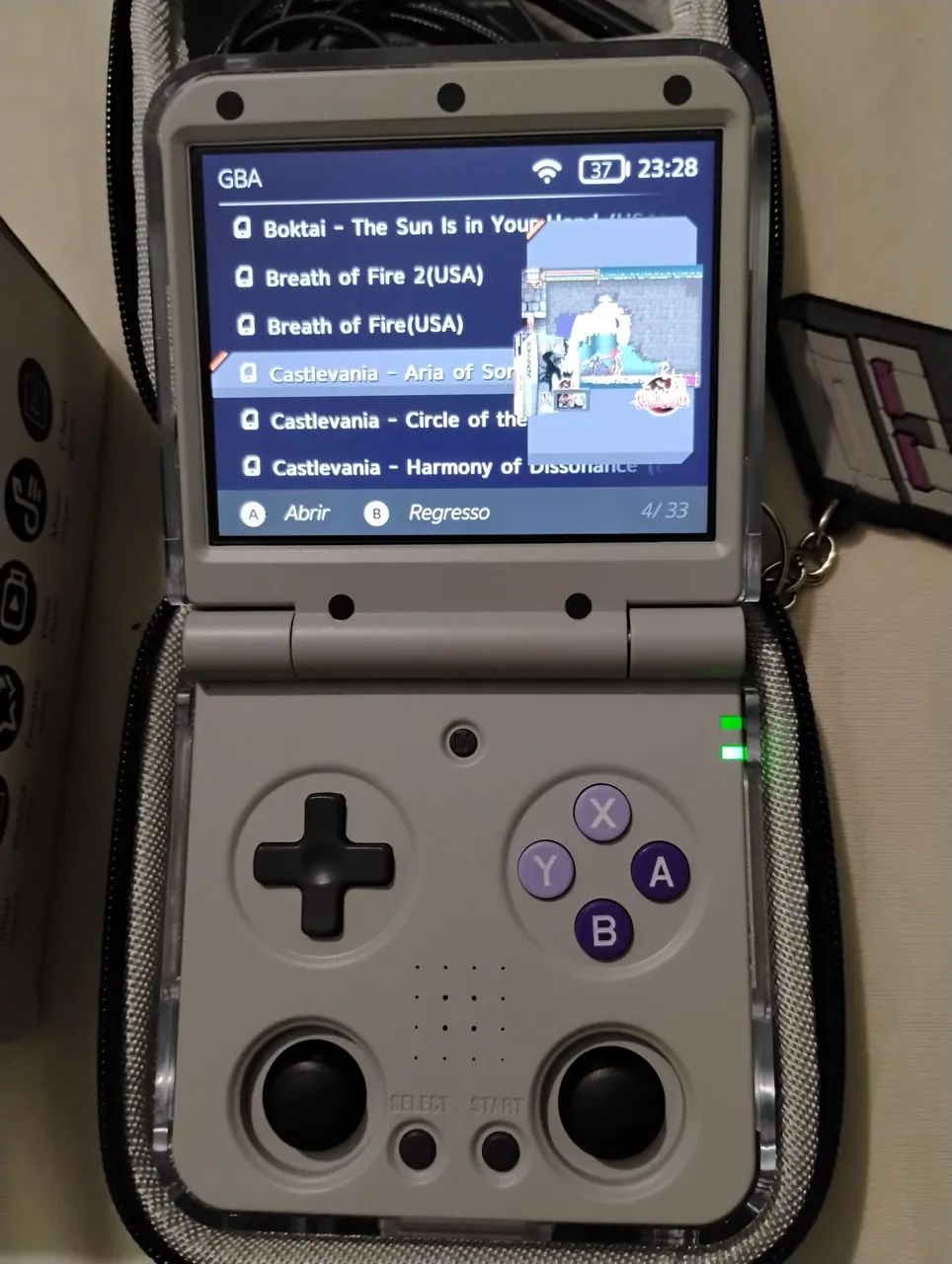 【美品】Miyoo flip V2 Miyoo Flip V2 novo na caixa+64GB - Peças e Acessórios de Vídeo