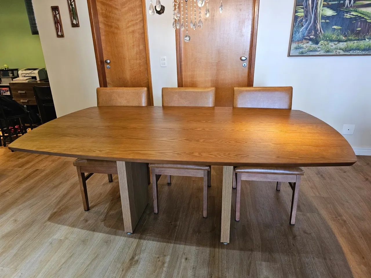 Mesa de Jantar em Madeira Maciça 6 lugares  - Foto 2