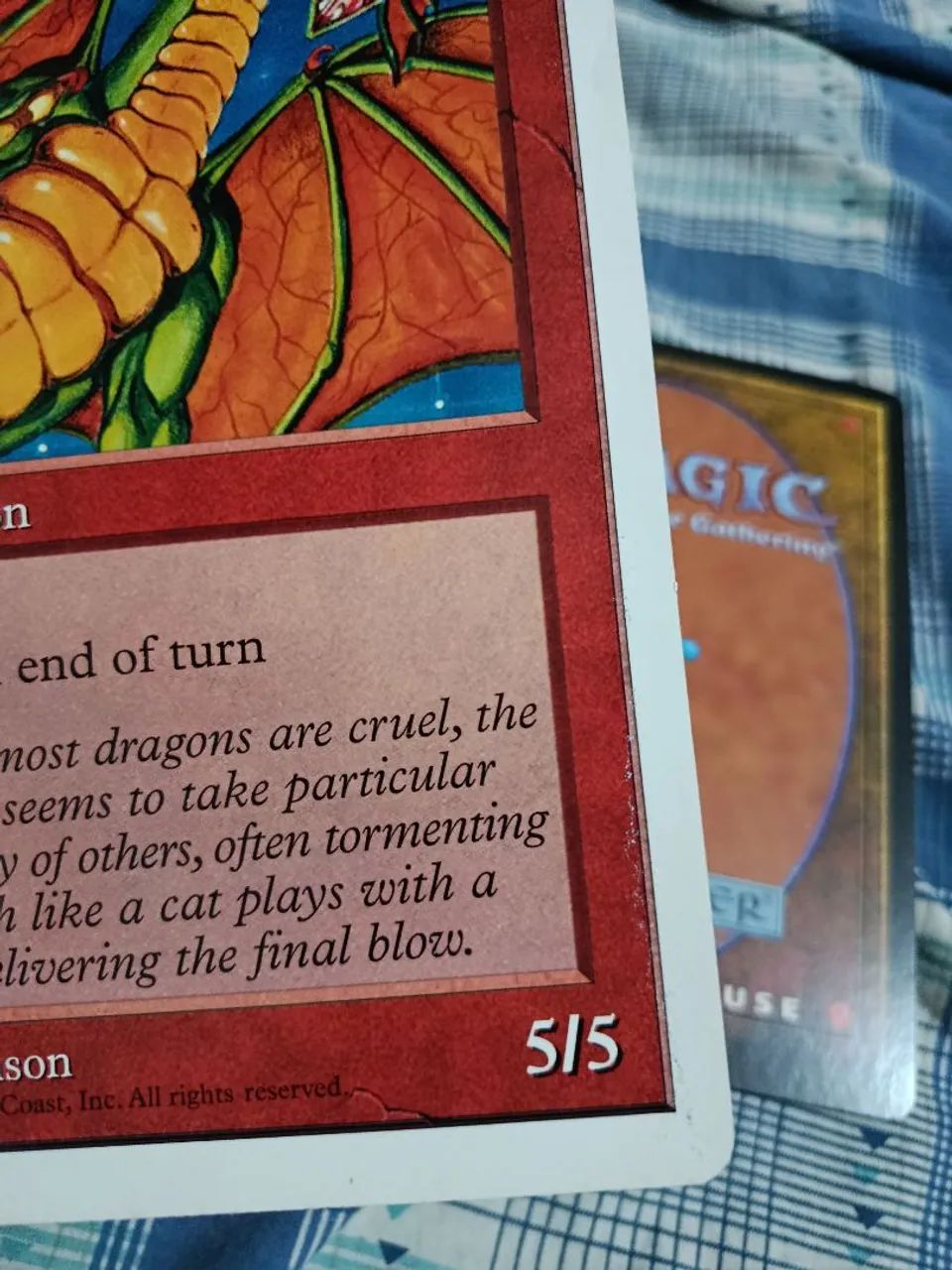 Cartas oversozed magic the gathering - shivan dragon e jesper's the cap - mtg - Foto 4