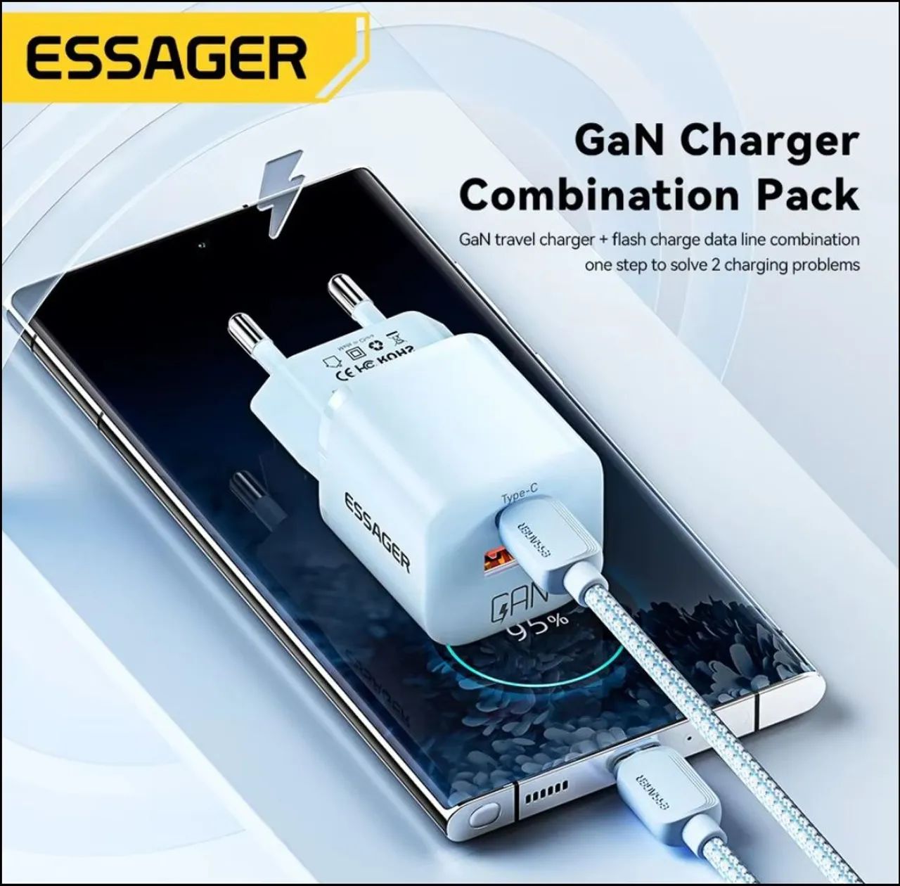 Carregador turbo 20w essager para iPhone  - Foto 2