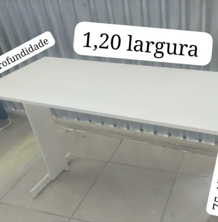 Mesa de 1,20 Largura Frete grátis 