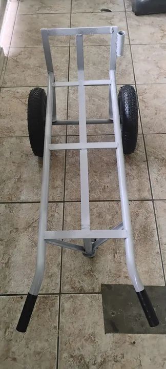 Carrinho de carga novo com rodízio  - Foto 2