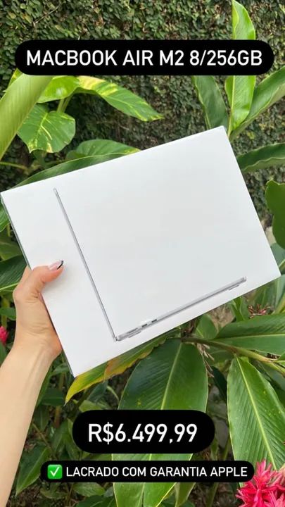 MacBook Air M2 256gb Lacrado 1 Ano de Garantia Apple