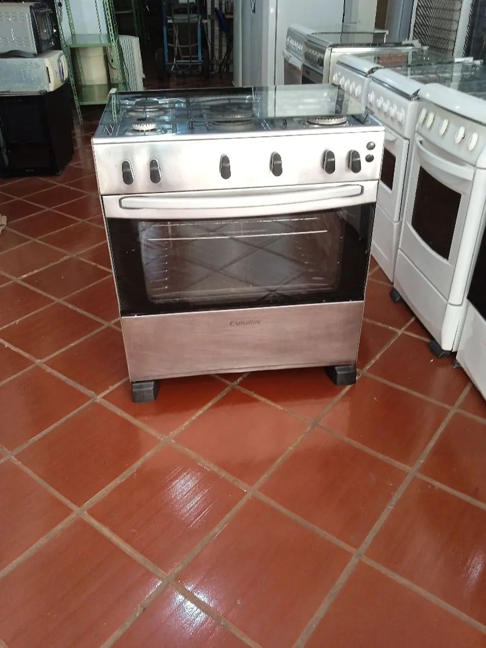 Fogão Esmaltec de 5 bocas inox semi novo  - Foto 6