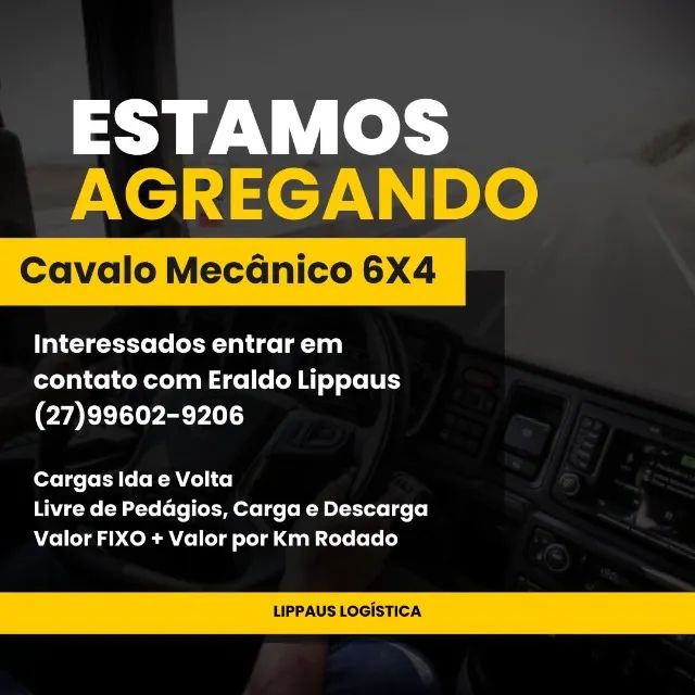 AGREGAMOS CAVALO MECÂNICO 6X4 PARA PUXADA DE BITRENZÃO 30 METROS