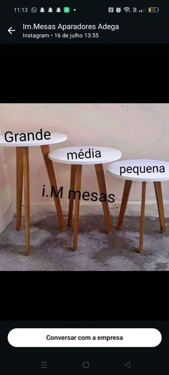 Vendo lindas mesinha de canto e aparador Fabricação própria  - Foto 4