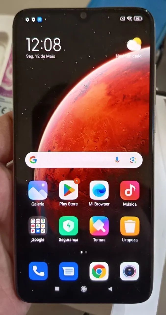 Celular Xiaomi, Mi 9 Lite, Branco, 128GB, Impecável e na caixa 