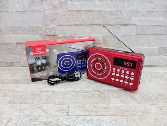  Radio Digital Portátil Usb Bluetooth Recarregável - Foto 4