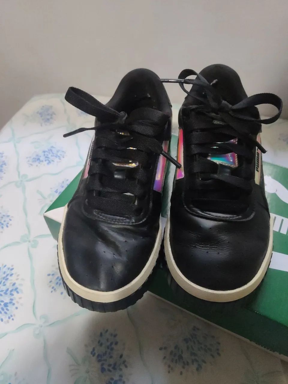 Tênis Puma Feminino Preto Cali Glow n° 35 - Foto 3