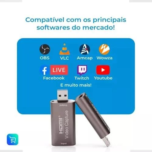 Placa de Captura Hdmi Usb 3.0 HDMI  1080p 60fps - R$110,00<br> - Foto 5