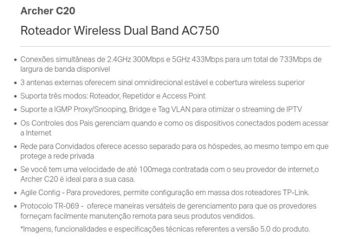 Rotedor TP-LINK Archer C20 - Foto 2