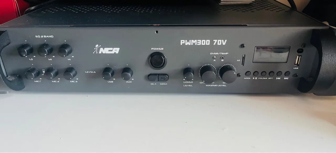 Amplificador de Áudio PWM300 70V NCA