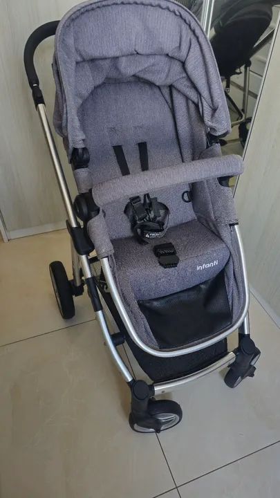 Carrinho de bebê completo e moderno - Foto 4