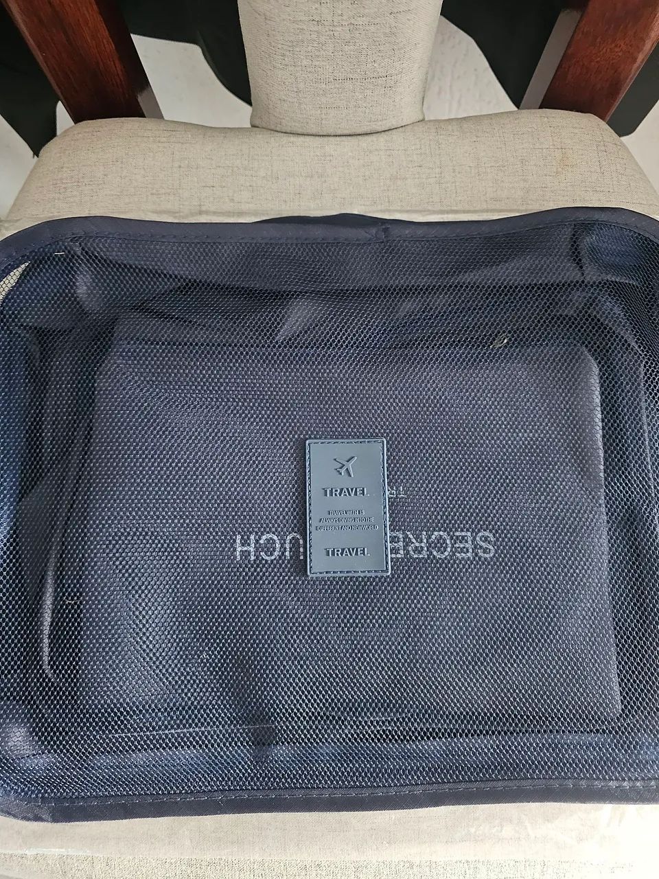 Necessaire de Viagem com 6 bolsas Azul