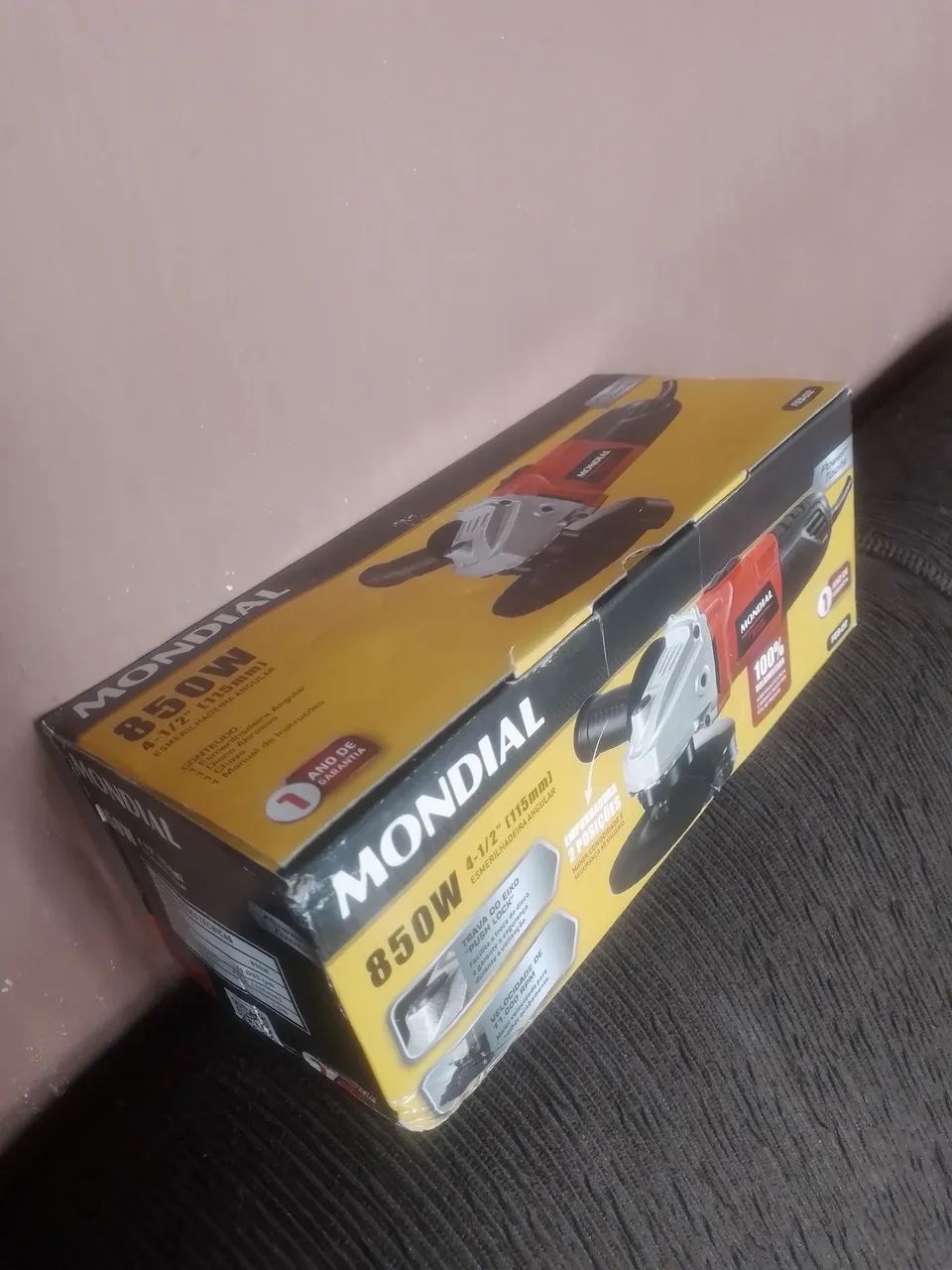 Esmerilhadora Angular Mondial 850W 4 1/2'' - Foto 4