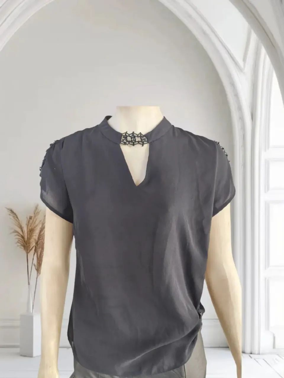 Blusa preta feminina