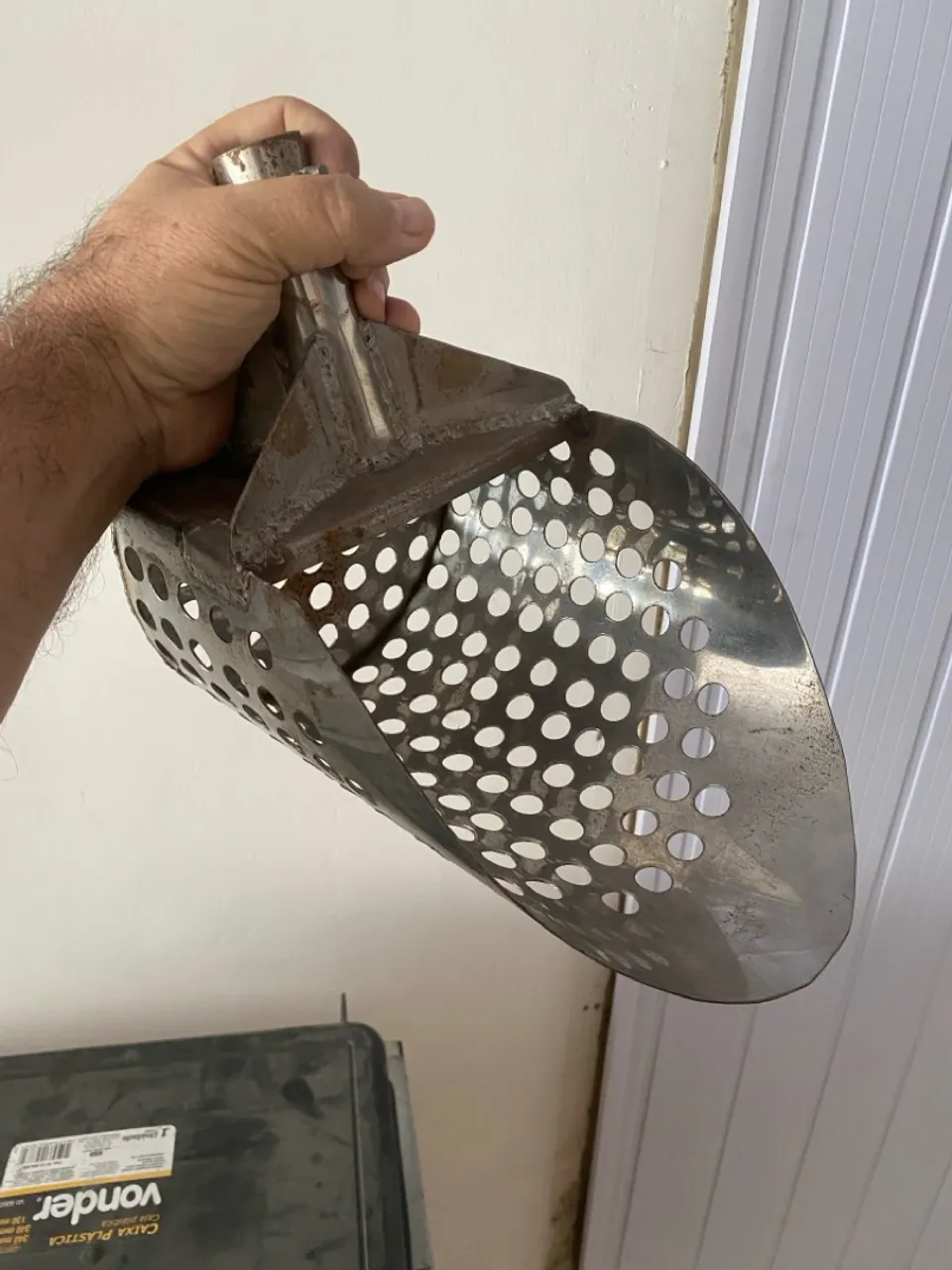 Sandscoop de metal para praia, detectorismo .achados com detector de metal