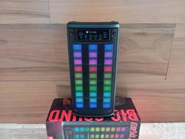 Caixa de Som Bluetooth RGB KTS 20w Potência - Foto 3
