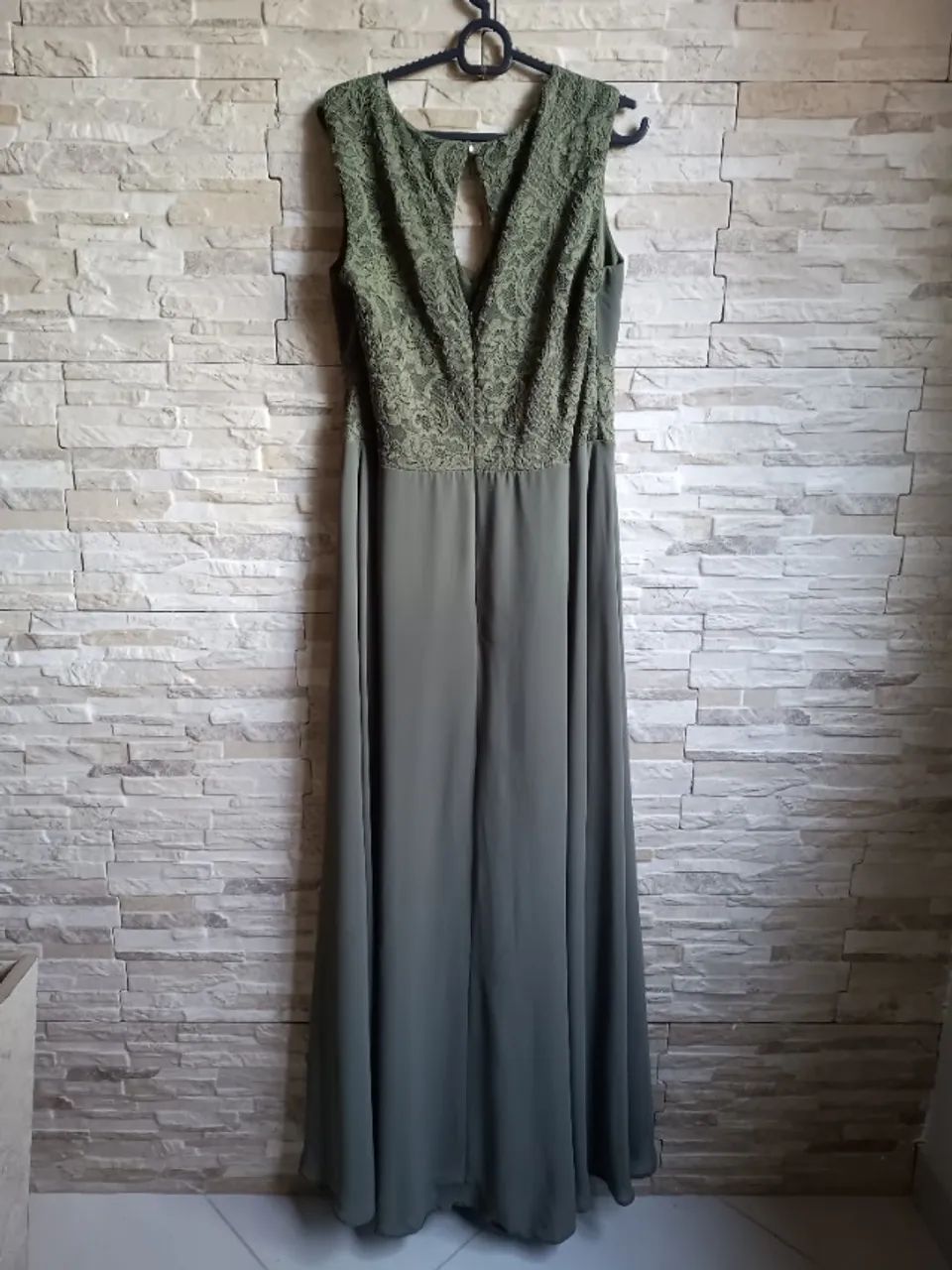 Vestido festa Verde oliva - Foto 2