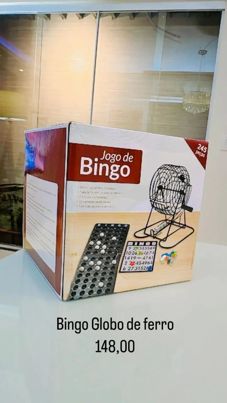 Jogo de Bingo Globo de Ferro Completo
