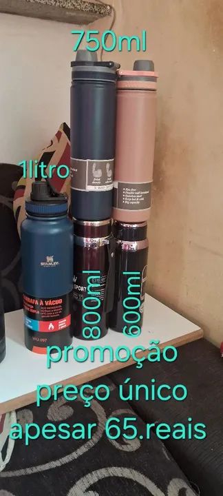 Garrafas Promoção preço único só 50.reais 
