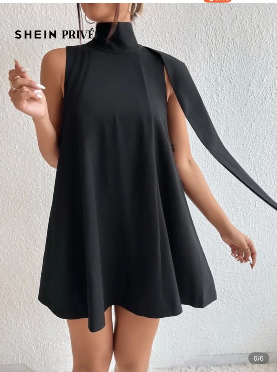 Vestido Preto Elegante Shein Privé