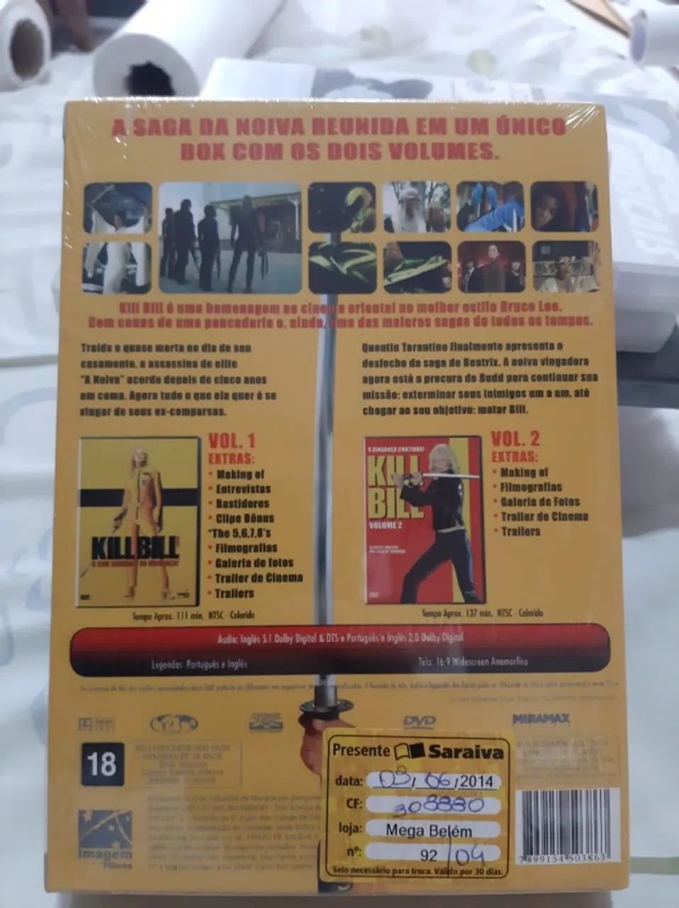 DVD KILL BILL - Volumes 1 E 2  - Foto 2