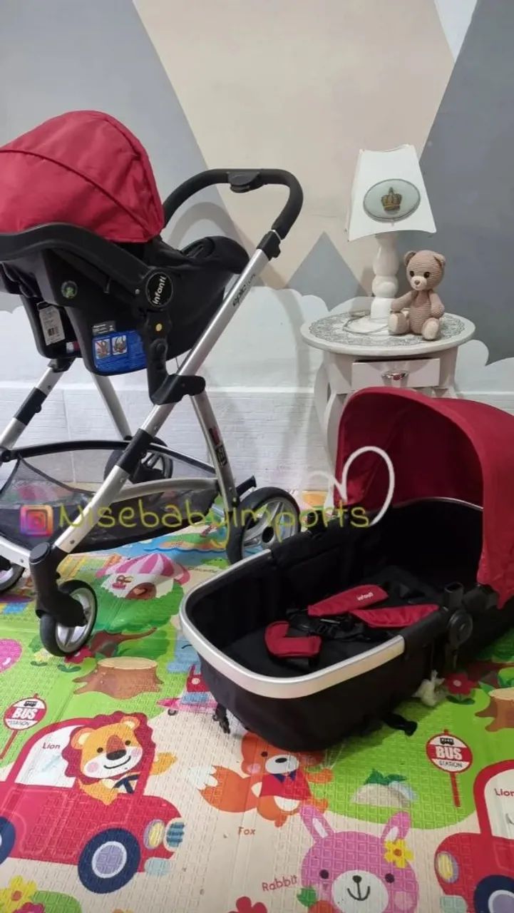 Carrinho Moisés e bebê conforto Estado de novo sem marca de uso com preço baixo  - Foto 2