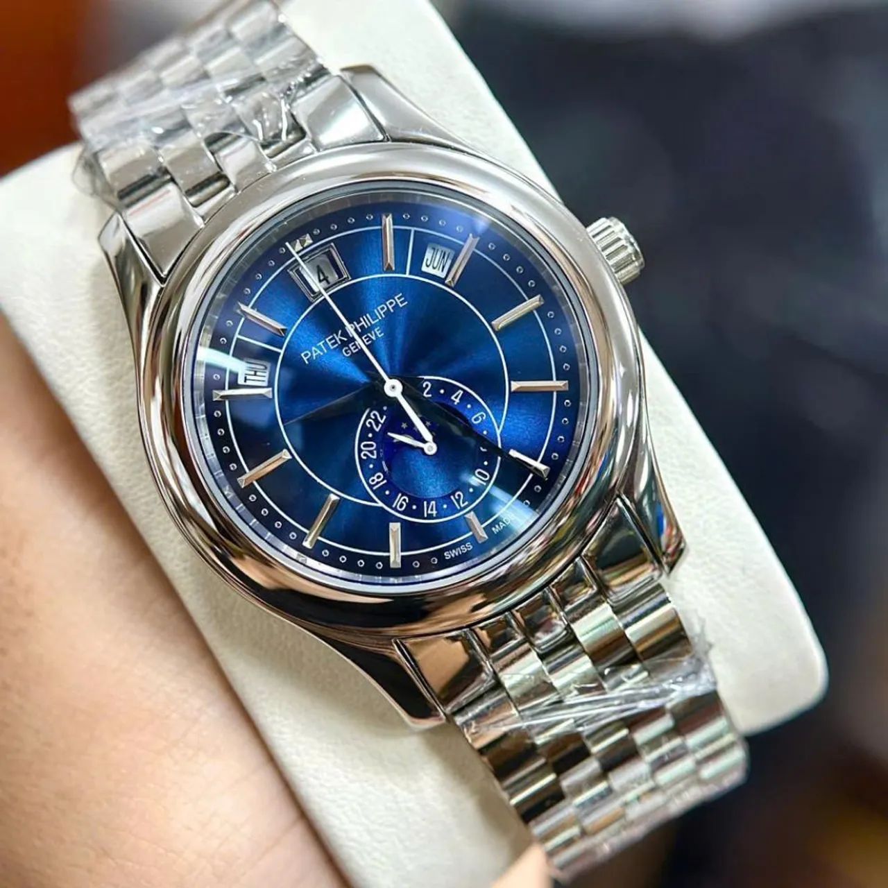 Relógio PATEK PHILIPPE AUTOMÁTICO FASES DA LUA  - Foto 4