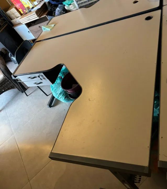 mesa de escritório em L - 1,60 x 1,40  - Foto 2