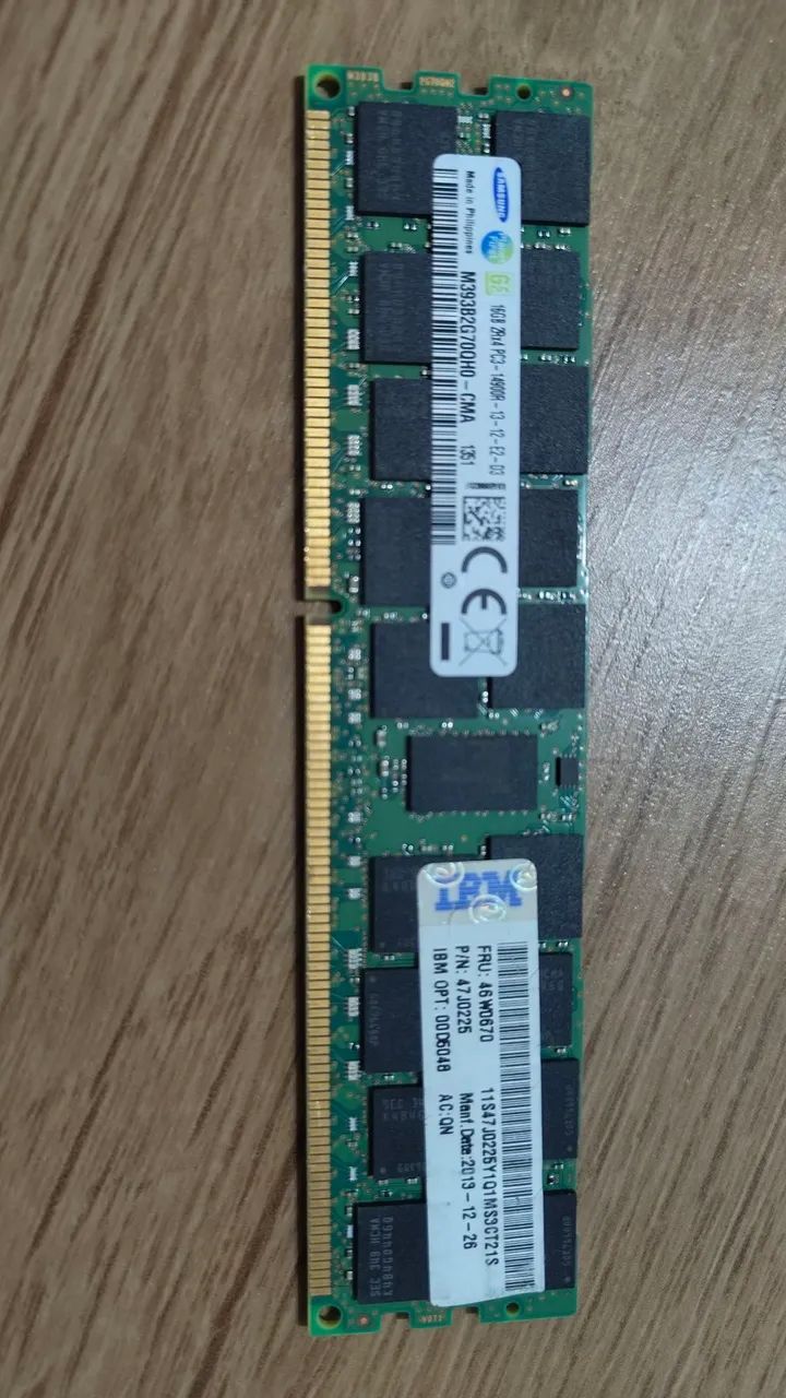Memória RAM para Servidor Samsung 16GB DDR3