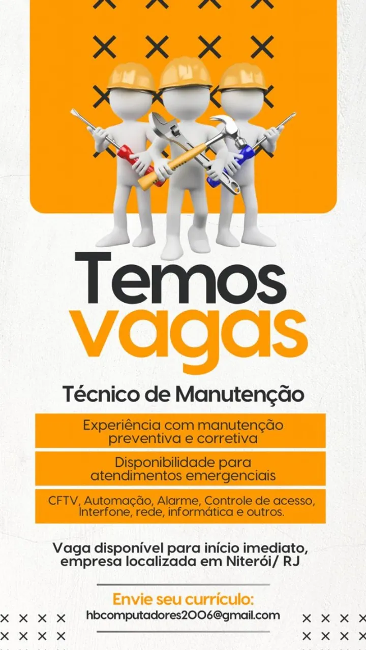 vaga para técnico Seg Eletrônica 