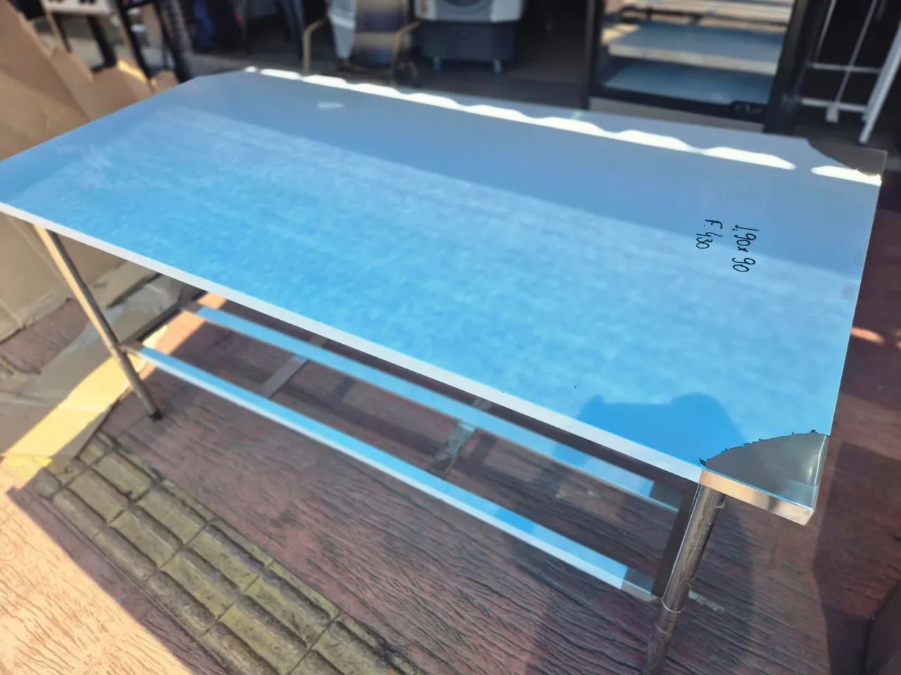 Mesa de Aço Inox para Comércio 190x90cm - Foto 5
