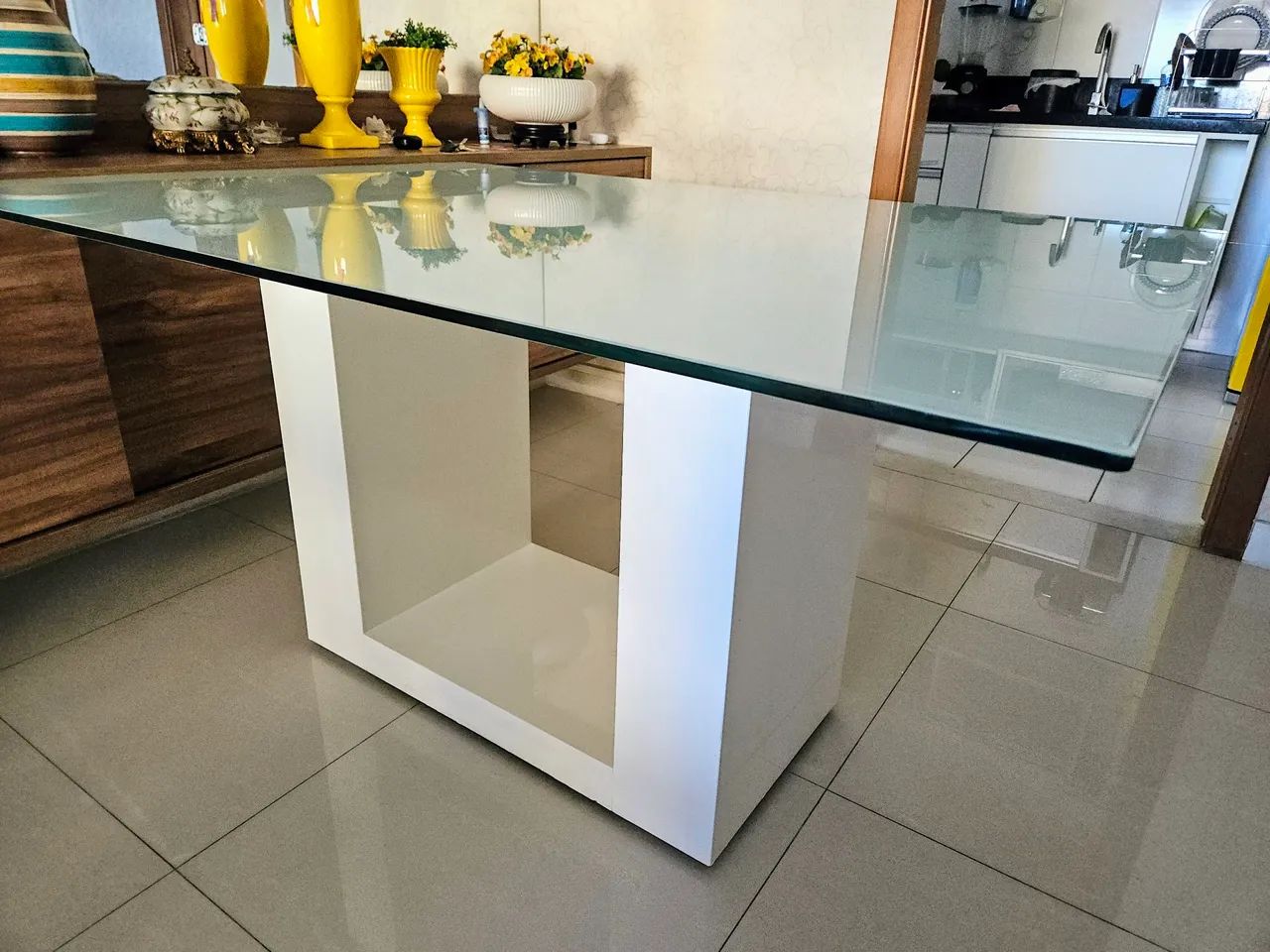 Tampo de vidro temperado mesa de Jantar   - Foto 2
