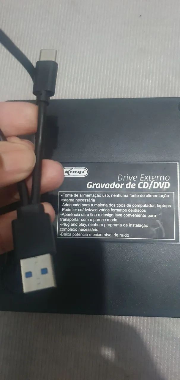 Vendo gravador de cd e dvd externo  - Foto 4